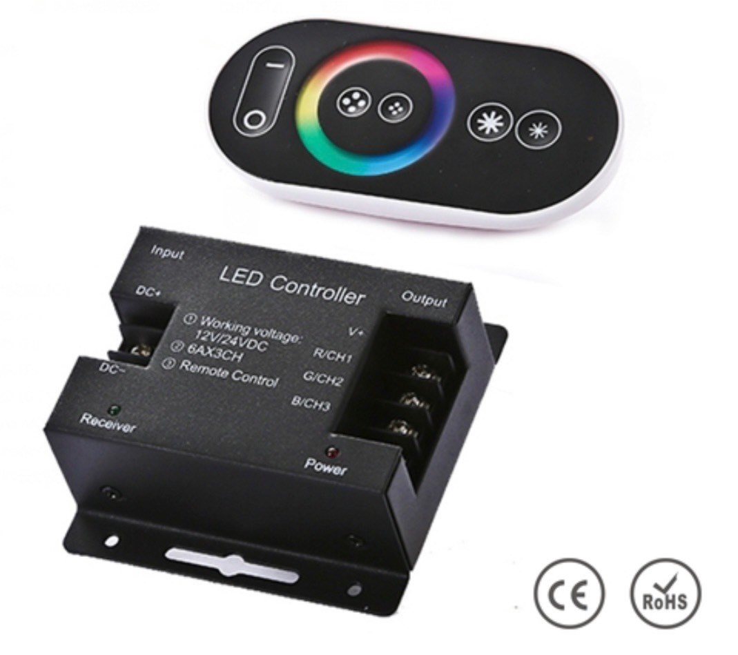 JS-L3RGB 觸摸式無線全彩燈條控制器